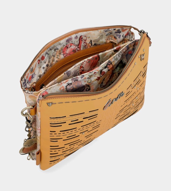 Anekke Nature Pachamama Ochre With Two Compartments Umhängetasche | 7894-OPCUW