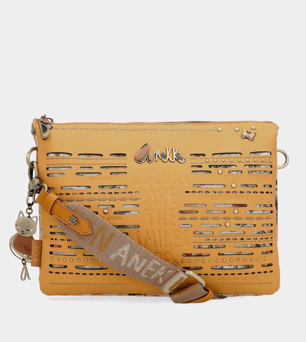 Anekke Nature Pachamama Ochre With Two Compartments Umhängetasche | 7894-OPCUW