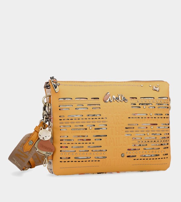 Anekke Nature Pachamama Ochre With Two Compartments Umhängetasche | 7894-OPCUW