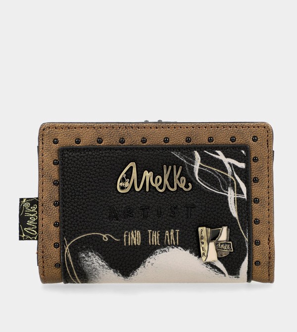 Anekke Nature Shodō Black Flexible Rfid Geldbörse | 5470-MZFLW