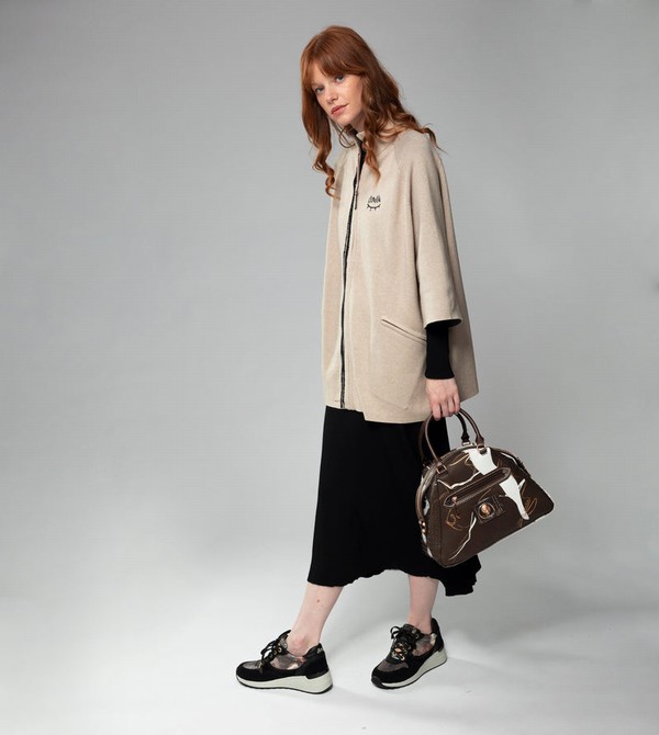 Anekke Nature Shodō Brown 2-handle Handtasche | 8416-HGKVL