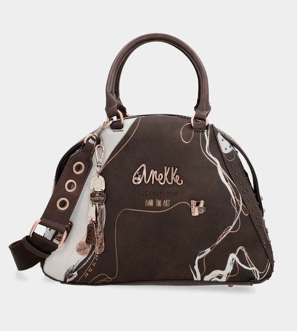 Anekke Nature Shodō Brown 2-handle Handtasche | 8416-HGKVL