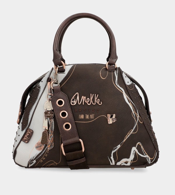 Anekke Nature Shodō Brown 2-handle Umhängetasche | 9140-ZUYBS