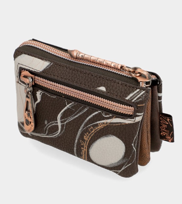 Anekke Nature Shodō Brown 3 Compartment Geldbörse | 0275-PYJUB