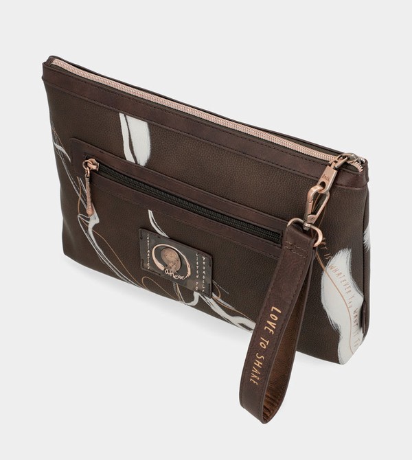 Anekke Nature Shodō Brown Clutch Handtasche | 5241-GRLWV