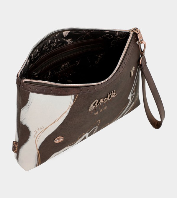 Anekke Nature Shodō Brown Clutch Handtasche | 5241-GRLWV
