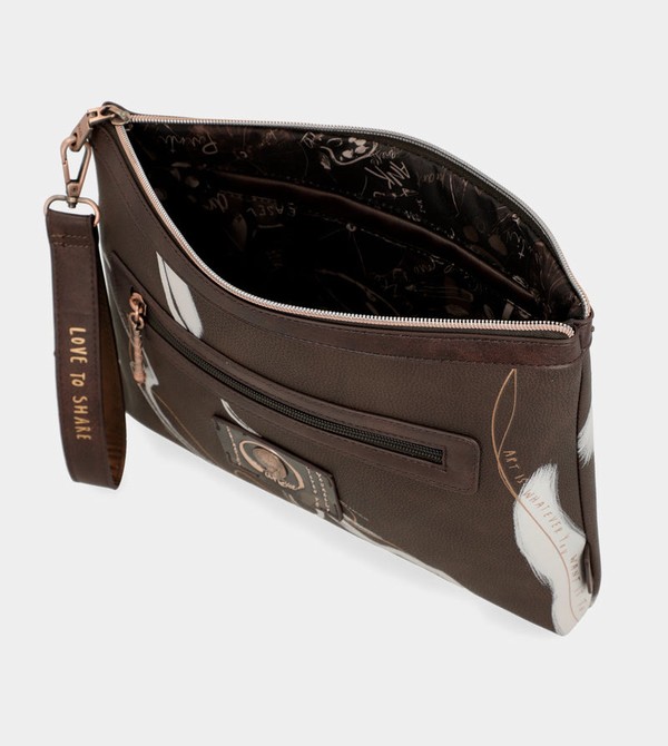 Anekke Nature Shodō Brown Clutch Handtasche | 5241-GRLWV