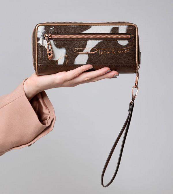 Anekke Nature Shodō Large Brown Rfid Geldbörse | 7108-VDISE