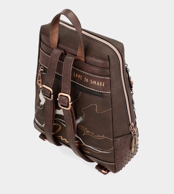 Anekke Nature Shodō Large Brown Rucksäcke | 7813-GYMQT