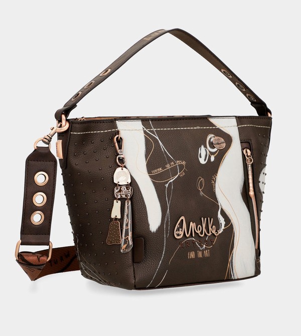 Anekke Nature Shodō Medium Brown Umhängetasche | 1483-CDVTA