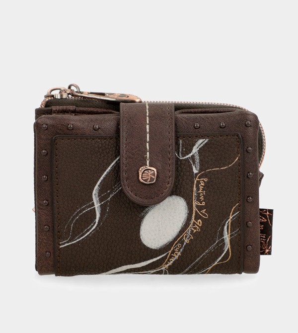 Anekke Nature Shodō Small Brown Rfid Geldbörse | 3592-PDJFG