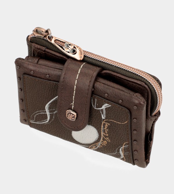 Anekke Nature Shodō Small Brown Rfid Geldbörse | 3592-PDJFG