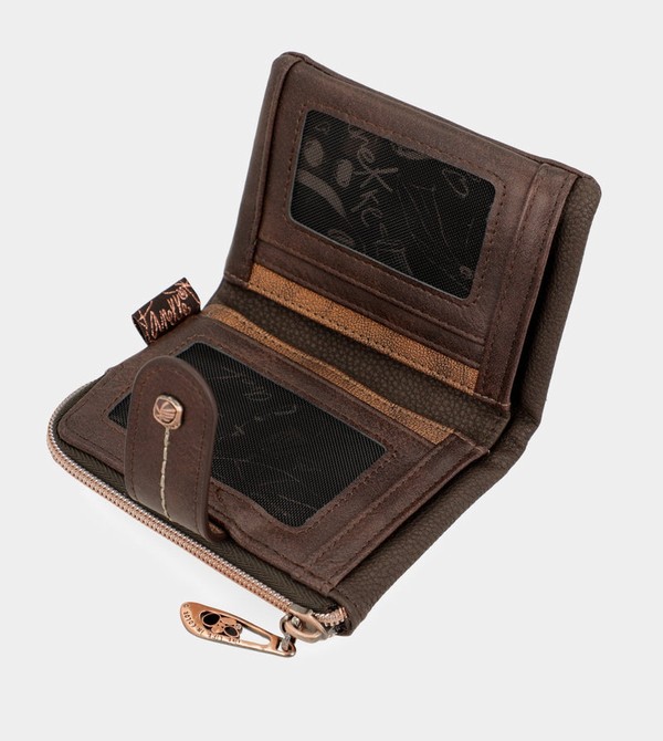 Anekke Nature Shodō Small Brown Rfid Geldbörse | 3592-PDJFG