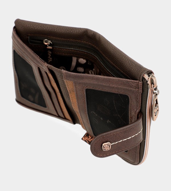 Anekke Nature Shodō Small Brown Rfid Geldbörse | 3592-PDJFG