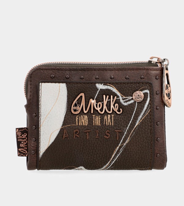 Anekke Nature Shodō Small Brown Rfid Geldbörse | 3592-PDJFG