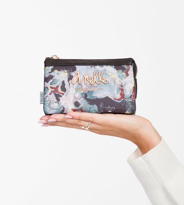 Anekke Nature Woods Triple Compartment Coin Geldbörse | 5801-GZNBX