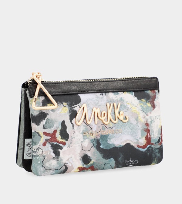 Anekke Nature Woods Triple Compartment Coin Geldbörse | 5801-GZNBX