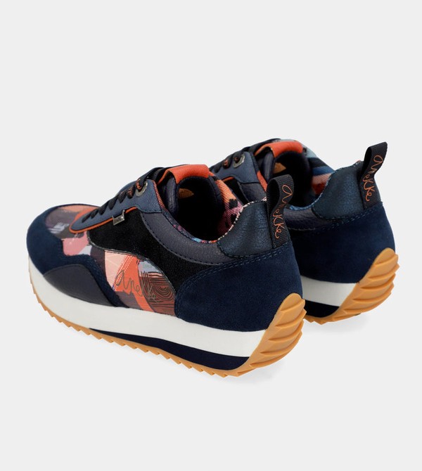 Anekke Navy Blue Palette Patterned Sports Schuhe | 3502-DHVAW
