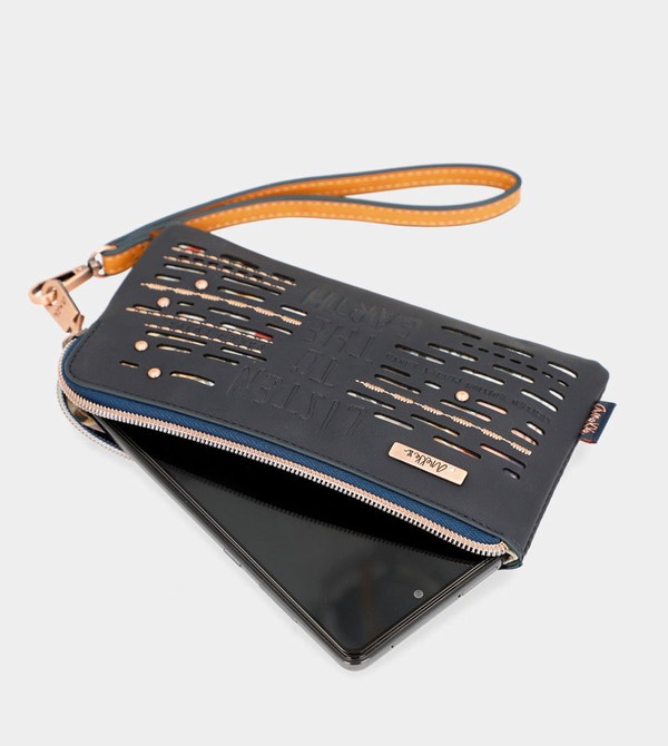 Anekke Navy Blue Rfid Nature Pachamama Geldbörse | 1208-UGRML