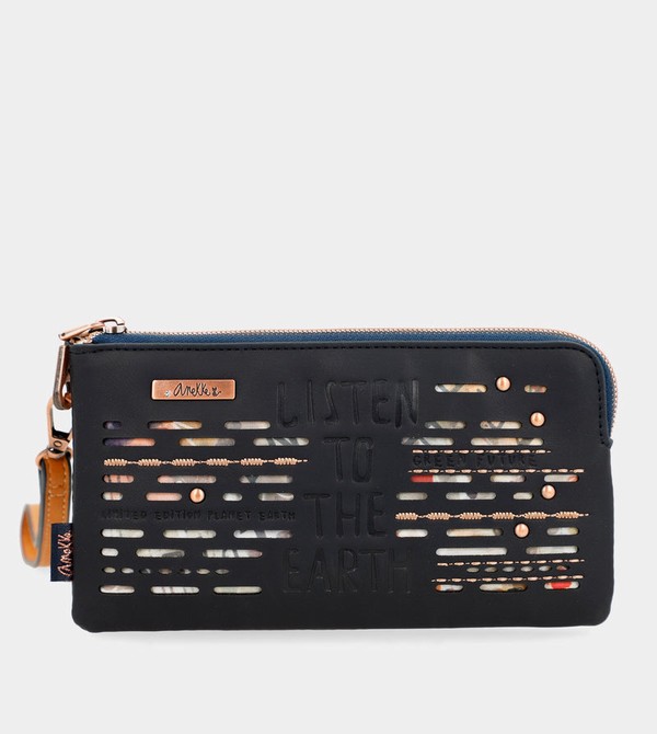Anekke Navy Blue Rfid Nature Pachamama Geldbörse | 1208-UGRML