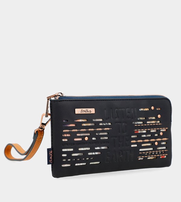 Anekke Navy Blue Rfid Nature Pachamama Geldbörse | 1208-UGRML