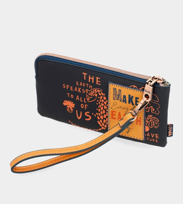 Anekke Navy Blue Rfid Nature Pachamama Handtasche | 3175-SOIPF