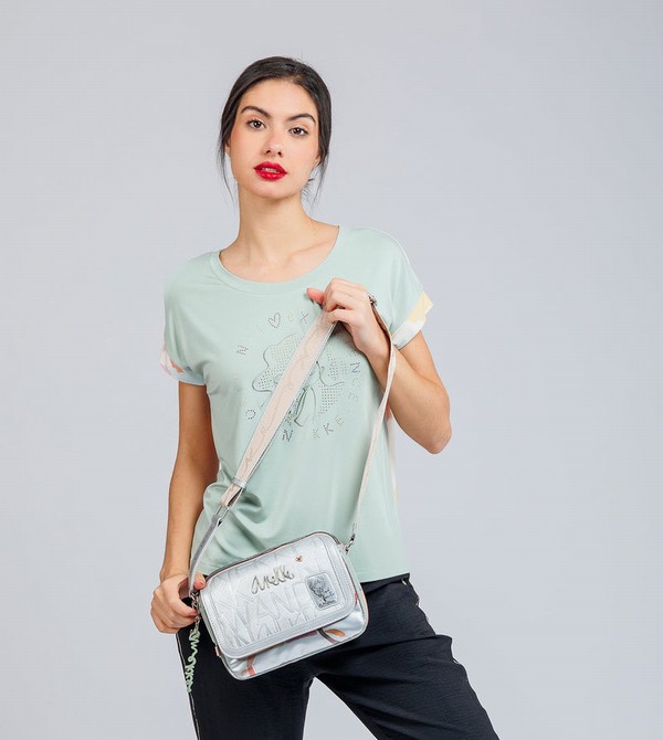 Anekke Oval Flap Alma Umhängetasche | 8231-TGJBL