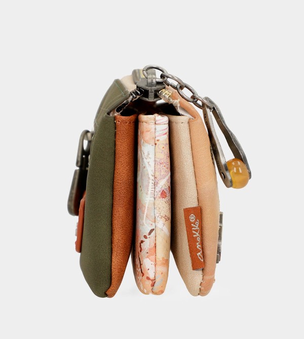 Anekke Peace & Love Camel 3-compartment Coin Geldbörse | 5261-GIBMO