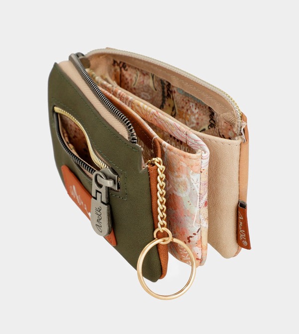 Anekke Peace & Love Camel 3-compartment Coin Geldbörse | 5261-GIBMO