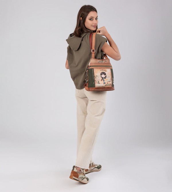 Anekke Peace & Love Camel Anti-theft Rucksäcke | 3510-KNUOE