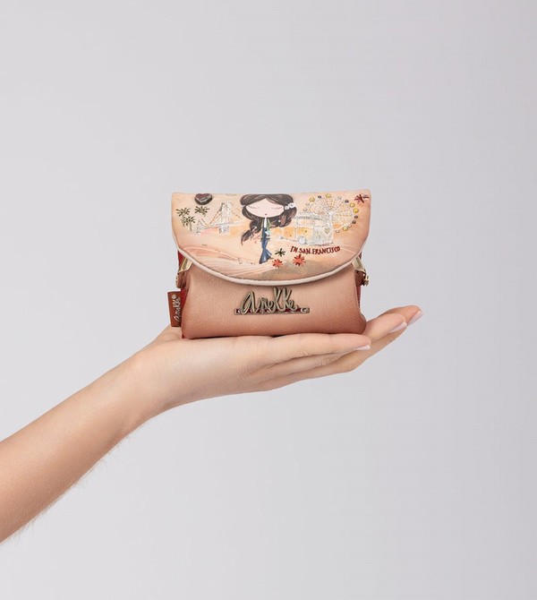 Anekke Peace & Love Camel Coin With Flap Geldbörse | 8302-RVMJN