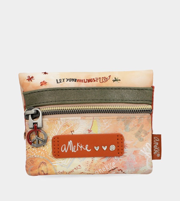 Anekke Peace & Love Camel Coin With Flap Geldbörse | 8302-RVMJN
