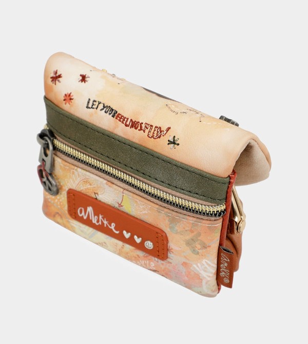 Anekke Peace & Love Camel Coin With Flap Geldbörse | 8302-RVMJN
