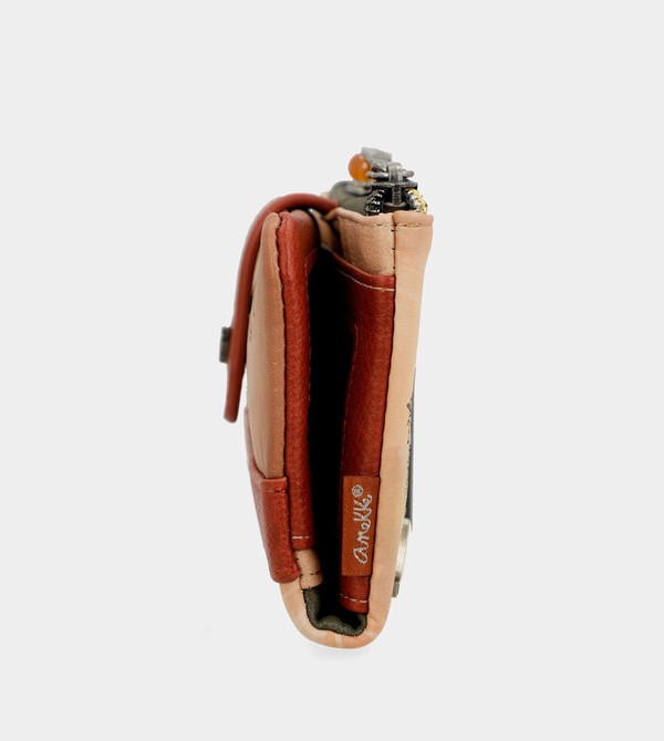 Anekke Peace & Love Camel Flexible Rfid Geldbörse | 4792-CWZMJ