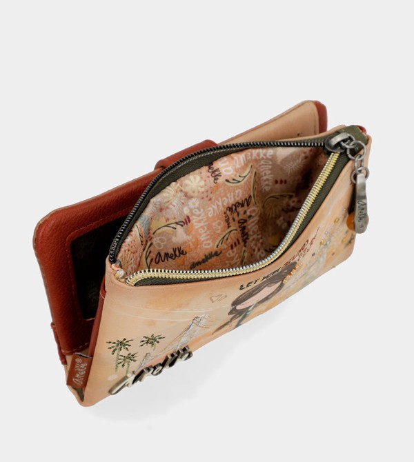 Anekke Peace & Love Camel Flexible Rfid Geldbörse | 4792-CWZMJ