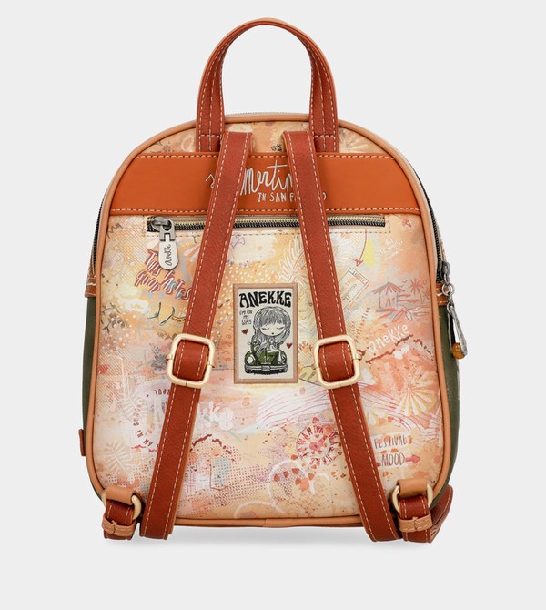 Anekke Peace & Love Camel Medium Rucksäcke | 8217-TWVQD