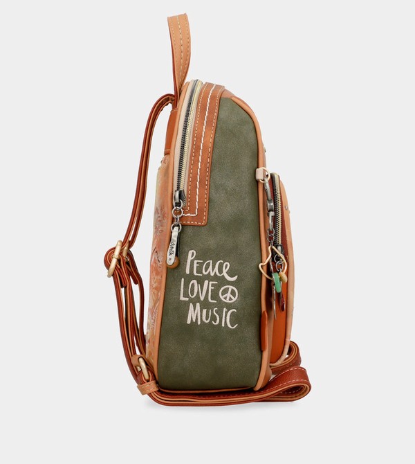 Anekke Peace & Love Camel Medium Rucksäcke | 8217-TWVQD