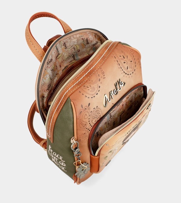 Anekke Peace & Love Camel Medium Rucksäcke | 8217-TWVQD
