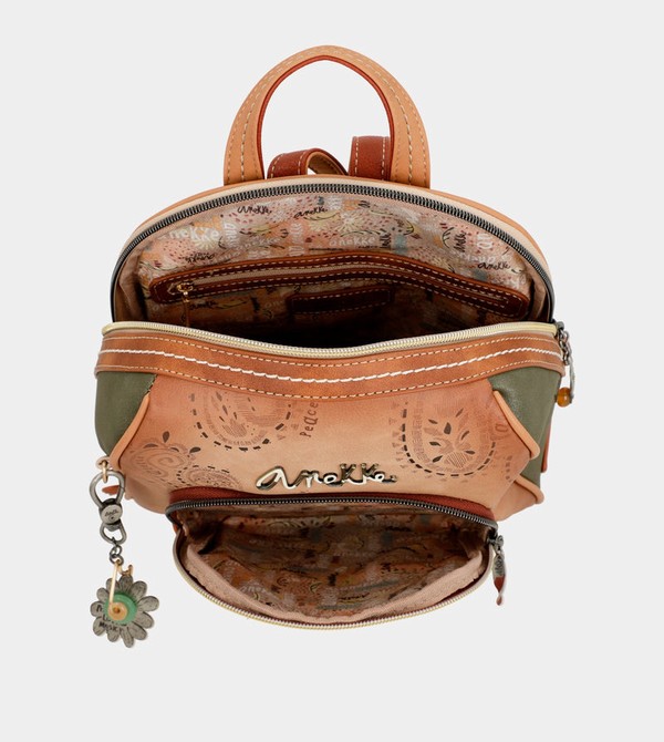 Anekke Peace & Love Camel Medium Rucksäcke | 8217-TWVQD