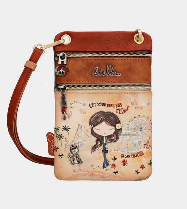 Anekke Peace & Love Camel Mini Umhängetasche | 3152-EYVGD