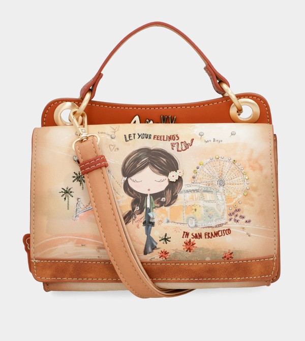 Anekke Peace & Love Camel Mini Umhängetasche | 2175-QAIBL