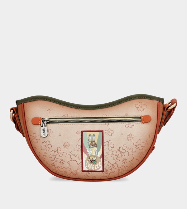 Anekke Peace & Love Camel Oval Umhängetasche | 1790-CFUBP