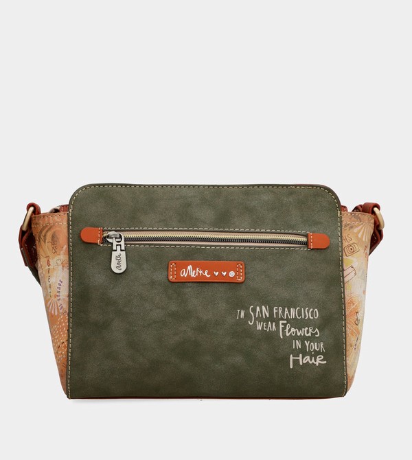 Anekke Peace & Love Camel Rectangular Umhängetasche | 4390-KFSEQ