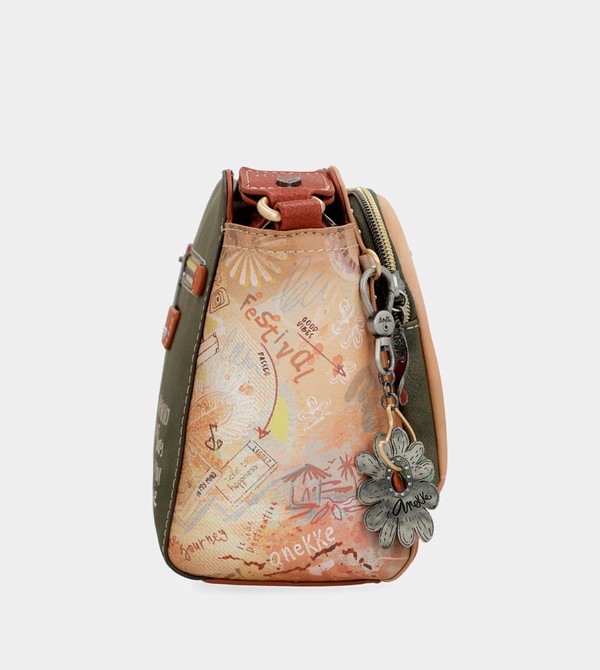 Anekke Peace & Love Camel Rectangular Umhängetasche | 4390-KFSEQ