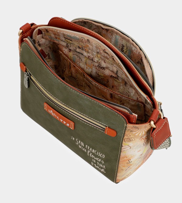 Anekke Peace & Love Camel Rectangular Umhängetasche | 4390-KFSEQ
