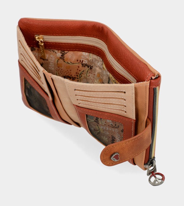 Anekke Peace & Love Camel Small Rfid Geldbörse | 5621-NEGIR