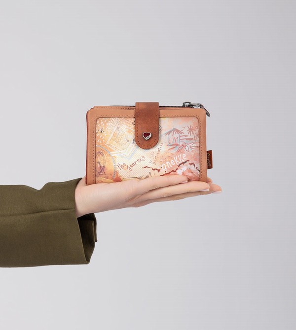 Anekke Peace & Love Camel Small Rfid Geldbörse | 5621-NEGIR