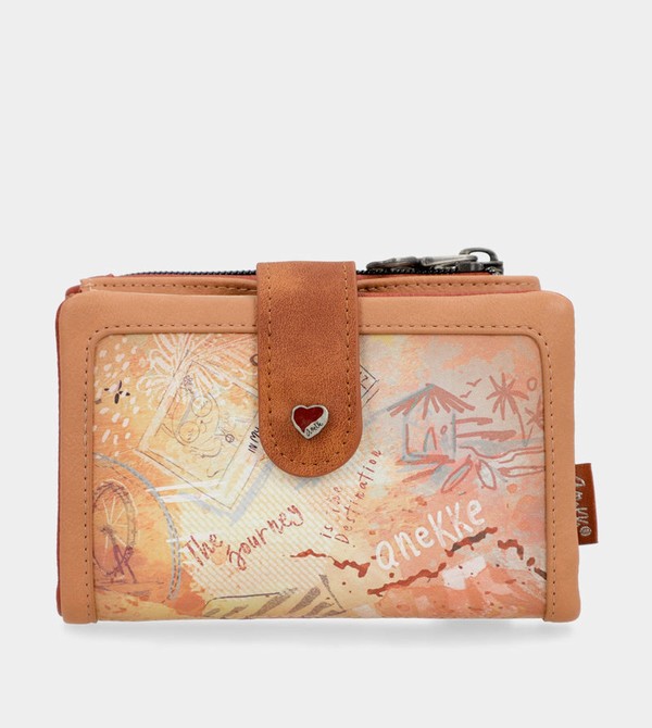 Anekke Peace & Love Camel Small Rfid Geldbörse | 5621-NEGIR