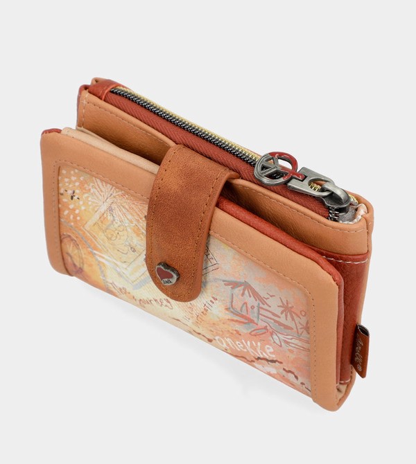 Anekke Peace & Love Camel Small Rfid Geldbörse | 5621-NEGIR