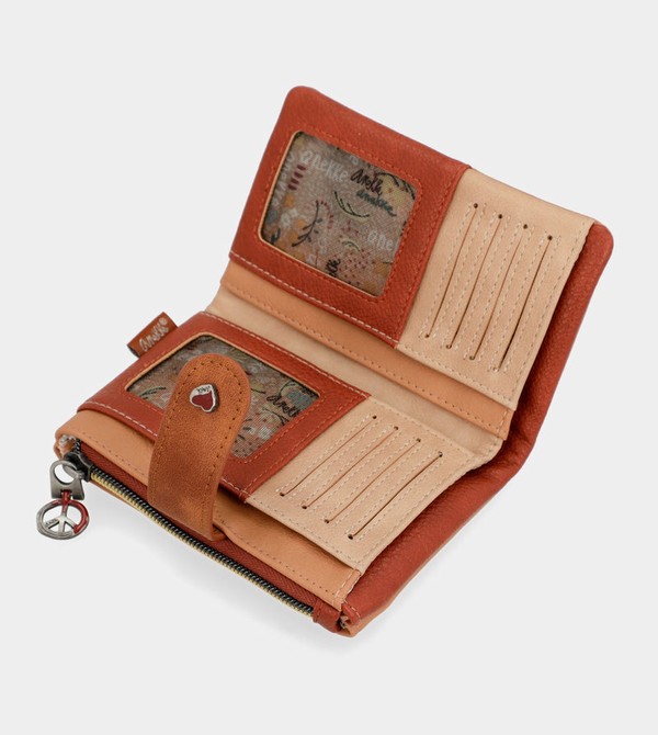 Anekke Peace & Love Camel Small Rfid Geldbörse | 5621-NEGIR